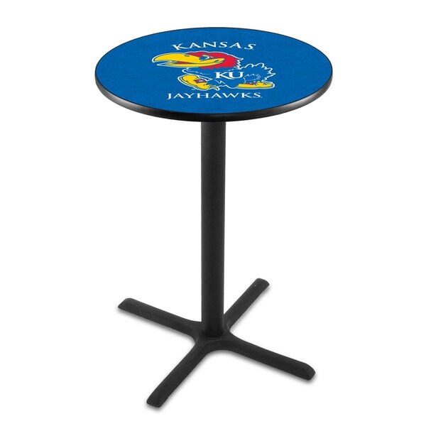 42" Blk Wrinkle Kansas Pub Table
